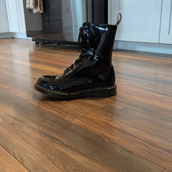 Dr. Martens Shiny Black Women's Boots